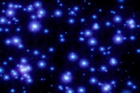 Lights glowing in space motion background Stock Footage 517604