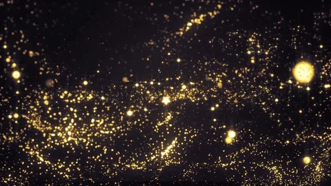 Lights gold bokeh background. Elegant golden abstract. Disco background with  Video stock 82446289