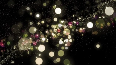 Lights gold bokeh background. Elegant golden abstract. Disco background with  Video stock 82446641