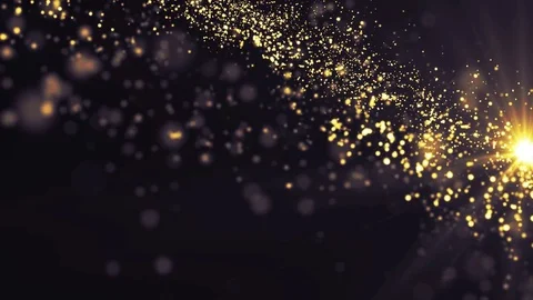 Lights gold bokeh background. Elegant golden abstract. Disco background with  Video stock 82472934