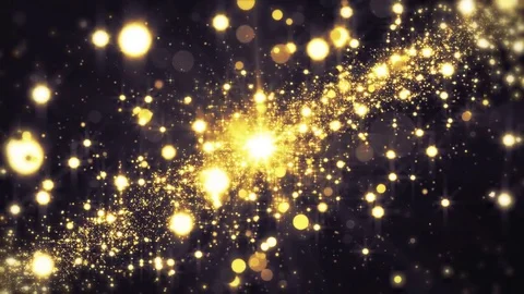 Lights gold bokeh background. Elegant golden abstract. Disco background with  Stockbeeldmateriaal 82478242