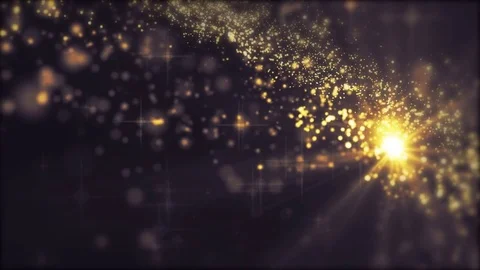 Lights gold bokeh background. Elegant golden abstract. Disco background with  스톡 동영상 82479240