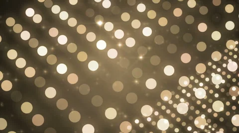 Lights gold bokeh background. Video stock 65433513