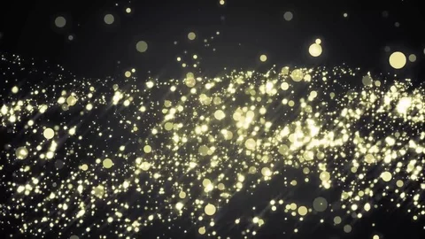 Lights gold bokeh background. Video stock 71652930