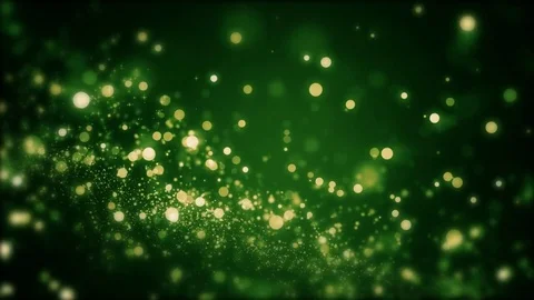 Lights green bokeh background. Elegant gold abstract. Disco background with c Stock-Footage 82446870