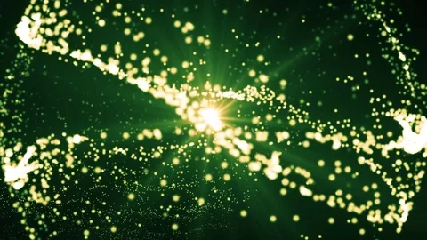 Lights green bokeh background. Elegant gold abstract. Disco background with c 動画素材 82449413