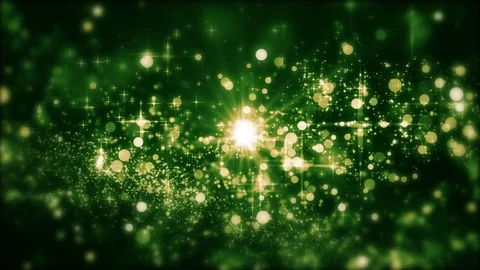 Lights green bokeh background. Elegant gold abstract. Disco background with c 動画素材 82472422