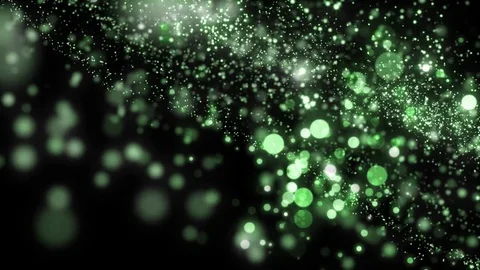 Lights green bokeh background. Elegant gold abstract. Disco background with c Video stock 82579807