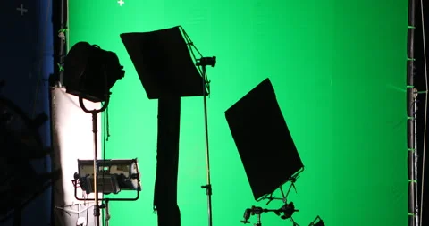 Lights at Green screen Stock Footage 303981457