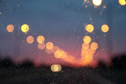 Lights on the highway Stock Photos