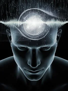 Lights of Human Mind 스톡 일러스트