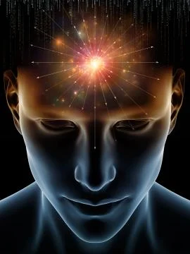 Lights of Human Mind Stockillustratie