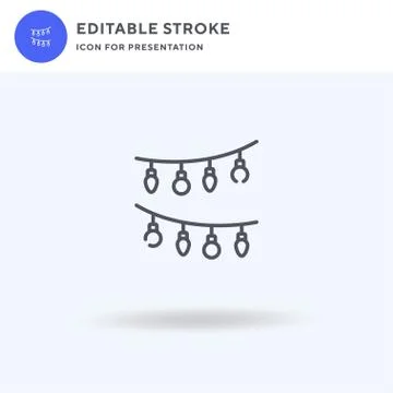 Lights icon vector, filled flat sign, solid pictogram isolated on white, logo 스톡 일러스트