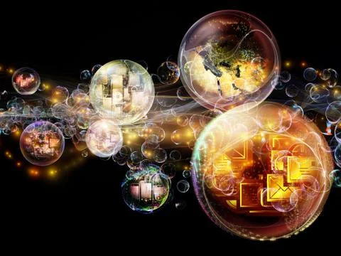 Lights of Information Illustrazione stock