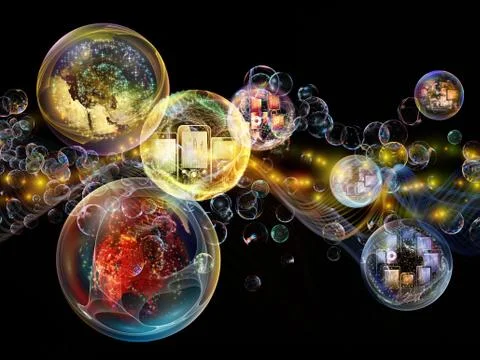 Lights of Information Illustrazione stock