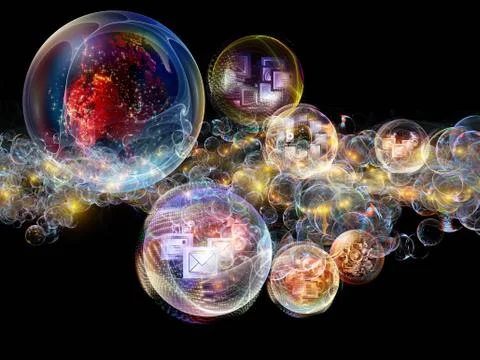 Lights of Information Illustrazione stock