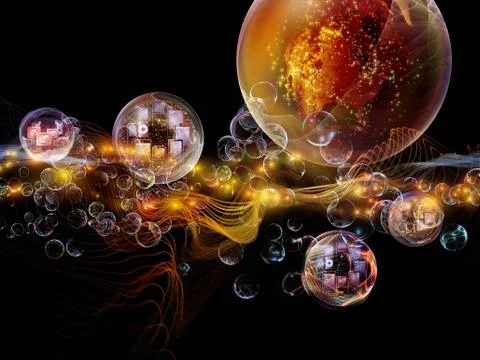 Lights of Information Illustrazione stock