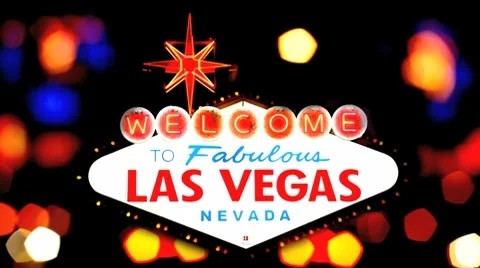 Lights of Las Vegas Stock Footage 8562441