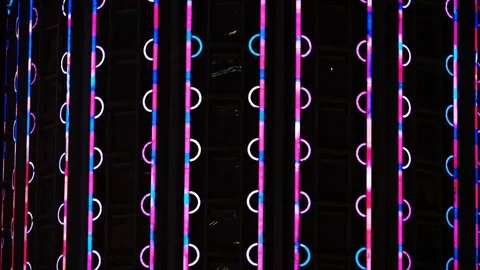 Lights LED Building Video stock 78568198