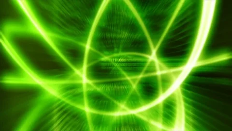 Lights lines green abstract Stock Footage 90880105