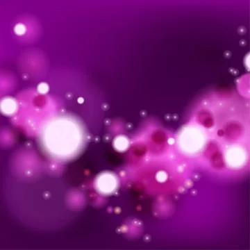 Lights on magenta background bokeh effect Stock Illustration