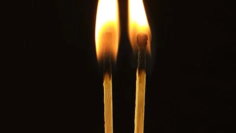 Lights a Match and It Burns Out Stock Footage 303267775