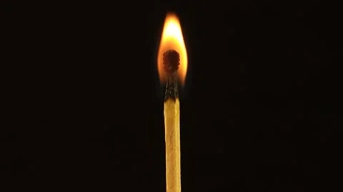 Lights a Match and It Burns Out Stock Footage 303267776