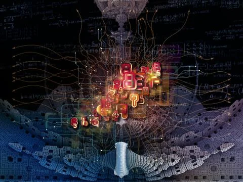 Lights of Math Design イラスト素材