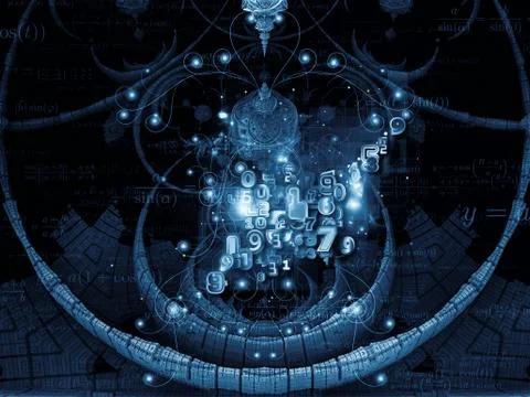Lights of Math Design イラスト素材