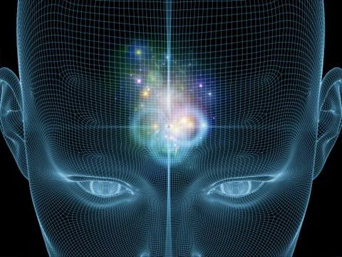 Lights of the mind 库存插图