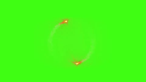 Lights move clockwise on chroma key Video stock 150126403
