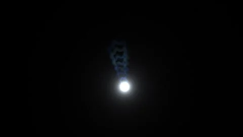 Lights moving in dark space creating patterns at night Stock Footage 339290990