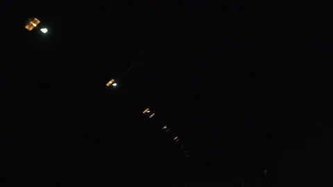 Lights moving on a tunnel Stock Footage 141363847