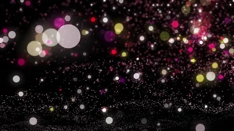 Lights multicolored bokeh background. Elegant gold abstract. Disco background Vídeos de archivo 82488749