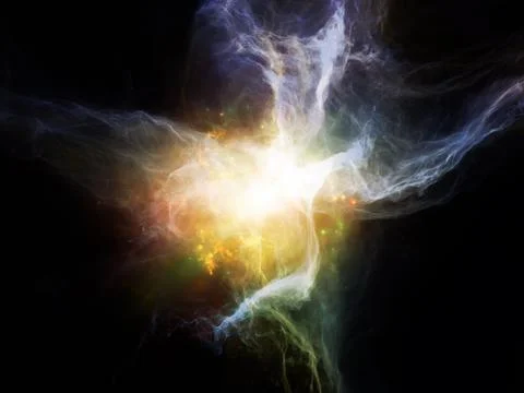 Lights of Nebulae Stock Illustration