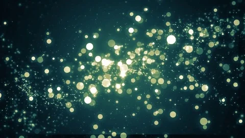 Lights neon bokeh background. Elegant gold abstract. Disco background with ci Video stock 82446318