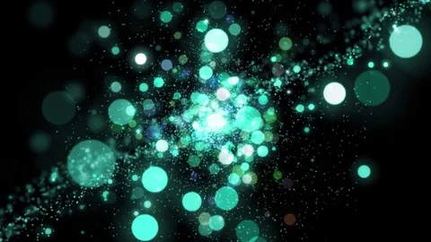 Lights neon bokeh background. Elegant gold abstract. Disco background with ci 動画素材 82551625