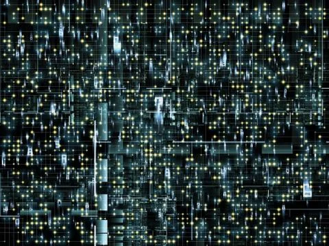 Lights of the Network 스톡 일러스트