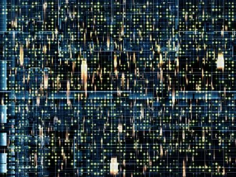 Lights of the Network Stock Illustration