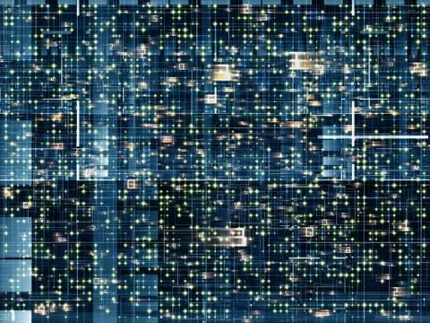 Lights of the Network Illustrazione stock