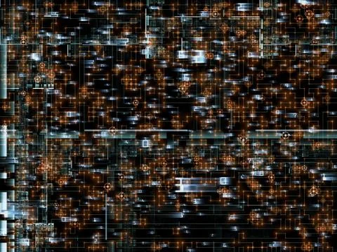 Lights of the Network Illustrazione stock