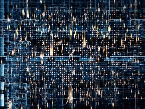Lights of the Network Illustrazione stock