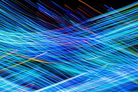 Lights in the night, abstract Foto stock