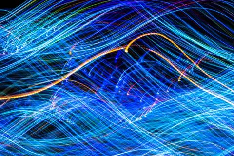 Lights in the night, abstract Foto stock