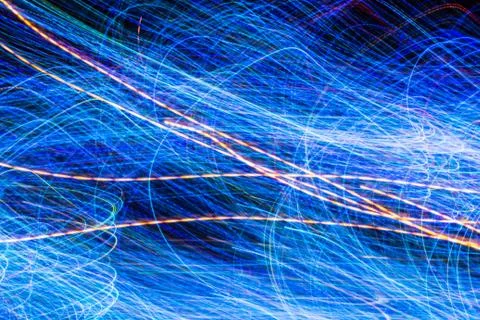 Lights in the night, abstract Stock Photos