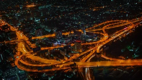 Lights of the night city Stock Footage 87821122