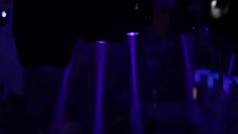 Lights in night club Video stock 79078850
