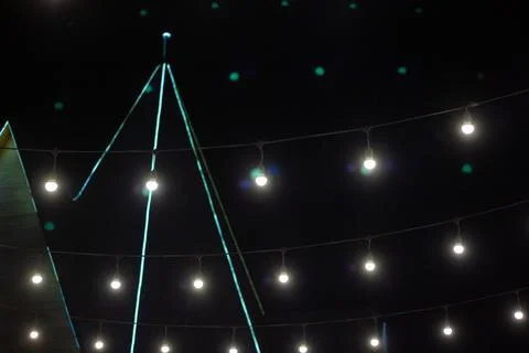 Lights in the night, lights in the dark Stockfoto's