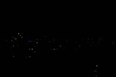 Lights night on a night background. Stock Photos