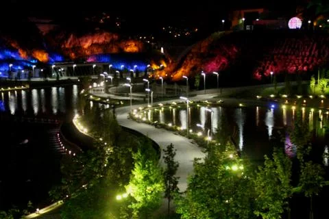 Lights at night Foto stock